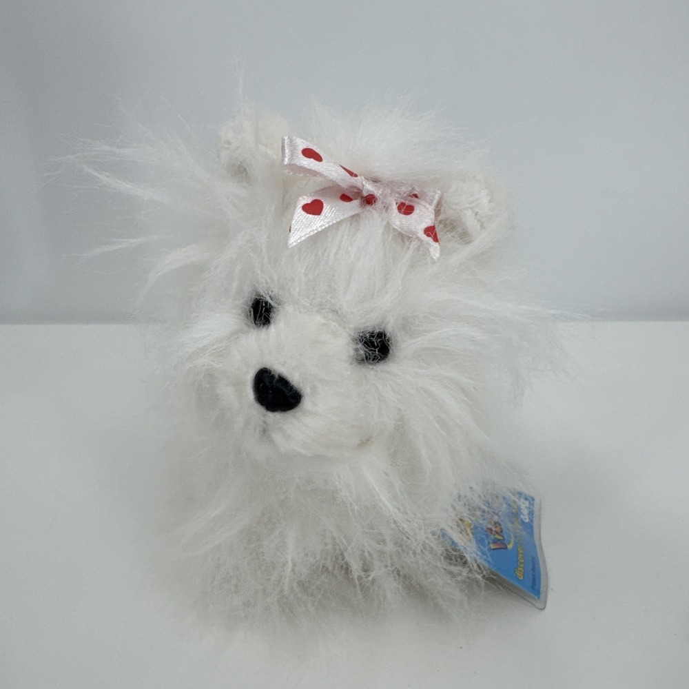 Webkinz White And Fluffy Yorkie With Heart Bow With Sealed Code Online Games